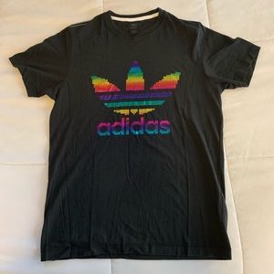 🌈 Rainbow Foil Adidas T-Shirt 🌈